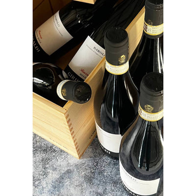 Mario Giribaldi Barolo Ravera Vertikale Paket 6 Flaschen Rotwein  mit Holzkiste